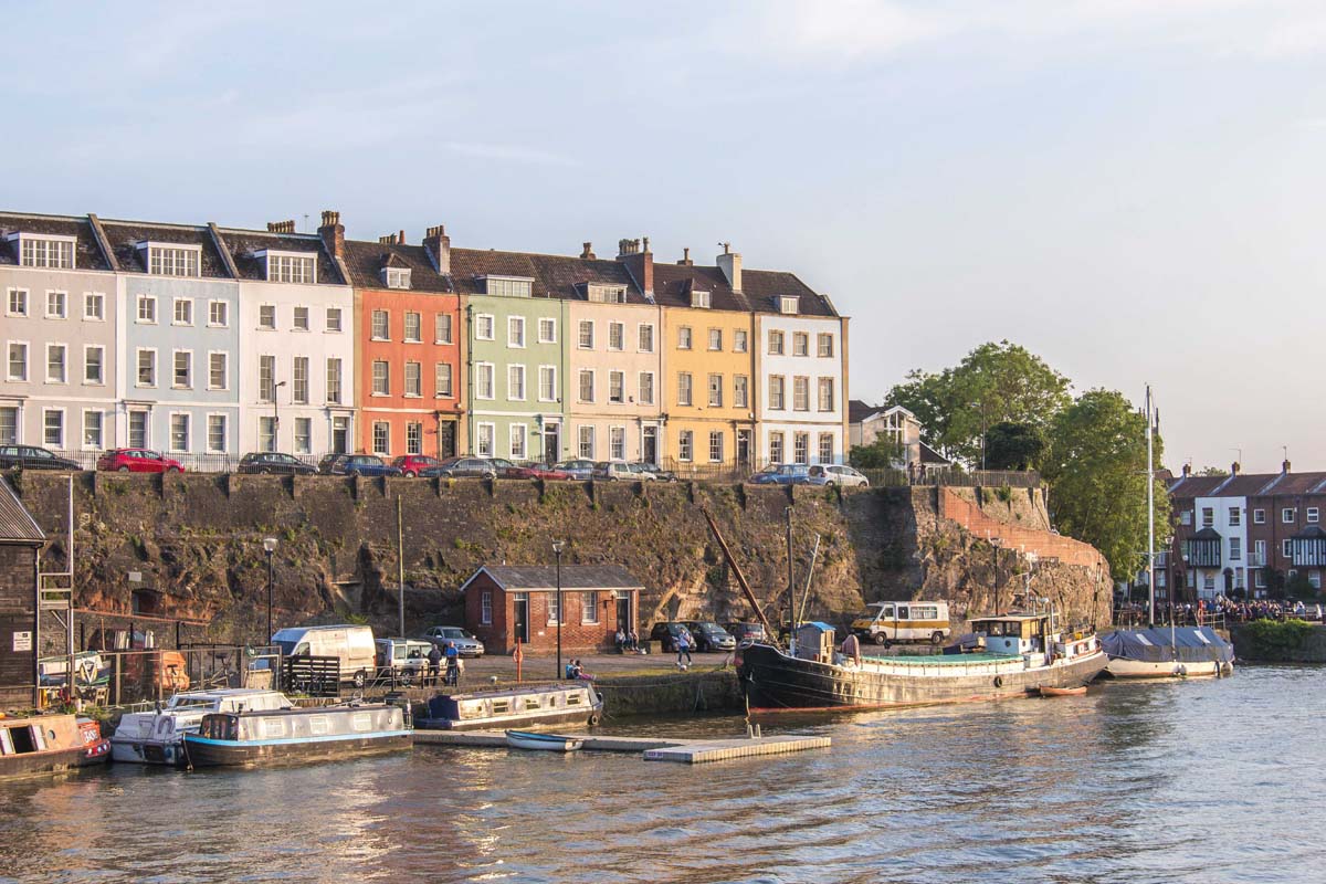 Above Redcliffe Caves Bristol Harbour