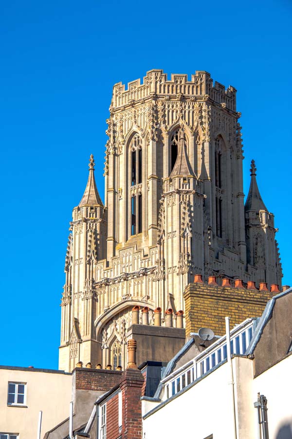 Wills Memorial Building at the top of Park Street Bristol