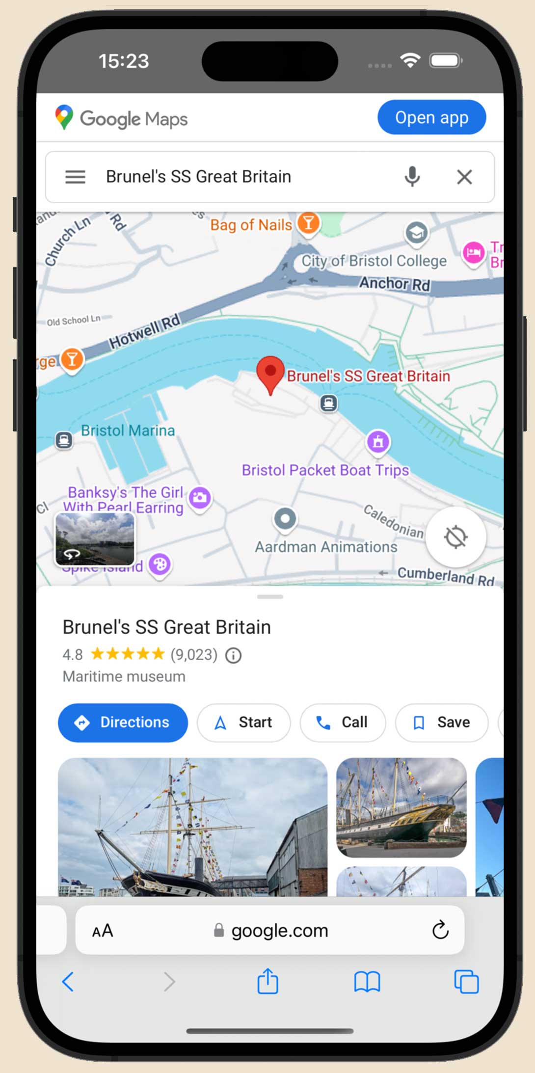 Interactive Map - City Walks Bristol App