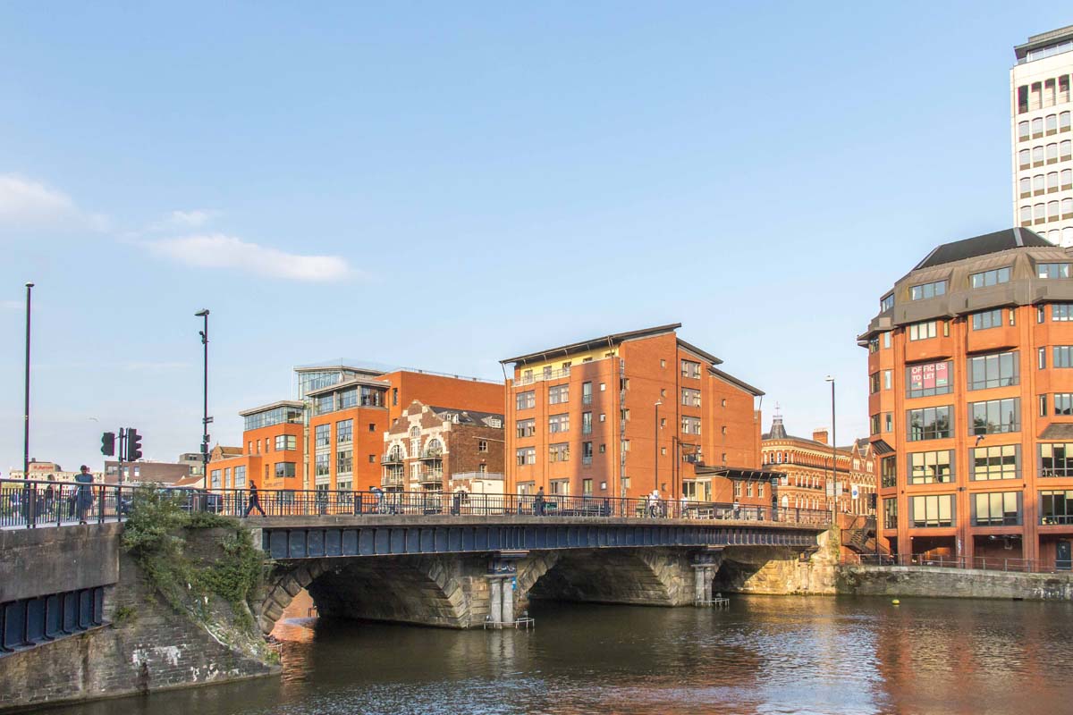 Bristol Bridge viewed from Baldwin Street Welsh Back Bristol